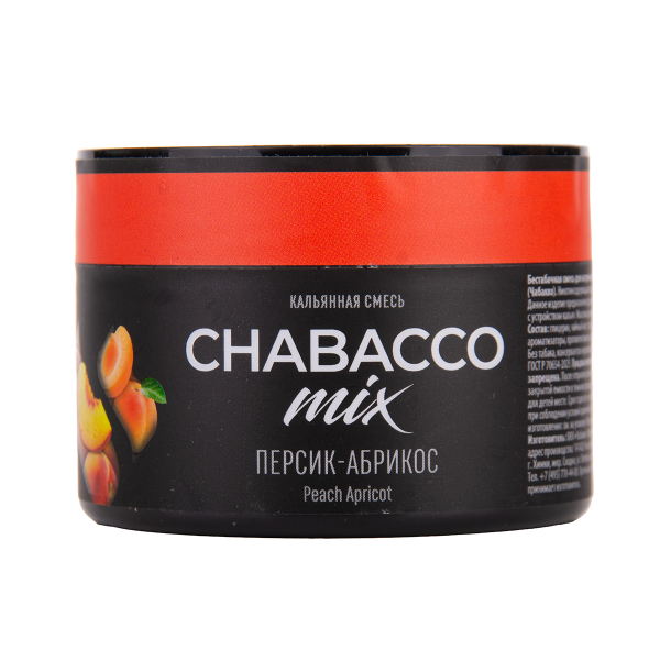 Бестабачная смесь Chabacco Mix Medium Peach Apricot 40 грамм в Ханты-Мансийске