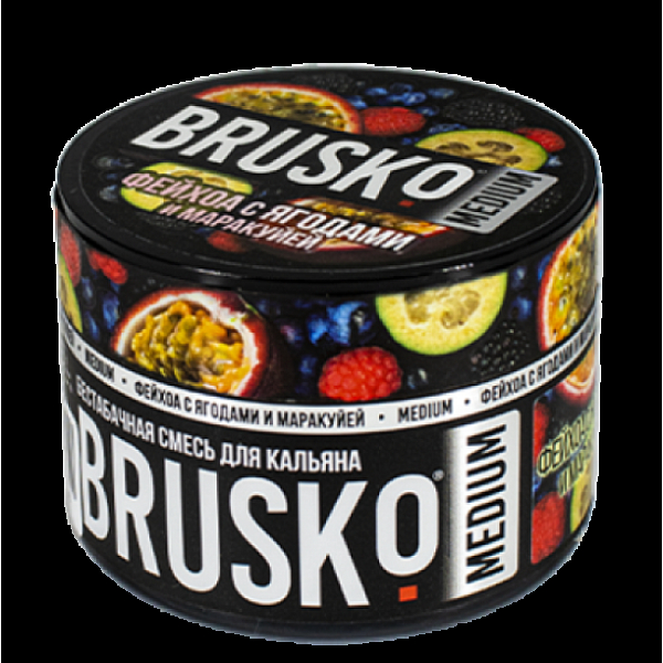 Бестабачная смесь Brusko Zero Фейхоа С Ягодами И Маракуйей 50 грамм в Ханты-Мансийске