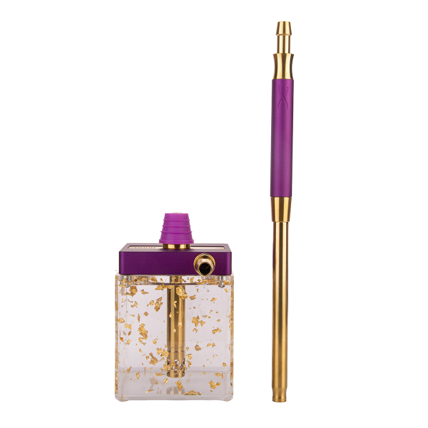 Кальян Hoob Subatom Royal Purple X Gold | Cube Mini Gold в Ханты-Мансийске
