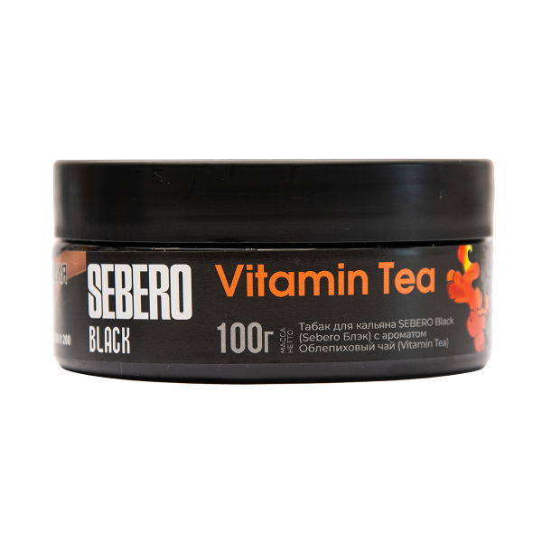 Табак Sebero Black Vitamin Tea Облепиховый Чай 100 грамм в Ханты-Мансийске