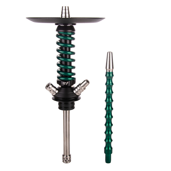 Кальян Mamay Customs Coilover Micro  Чёрный Зелёный Лак в Ханты-Мансийске