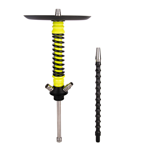 Кальян Mamay Customs Coilover Mini  Жёлтый Флюр Чёрный в Ханты-Мансийске