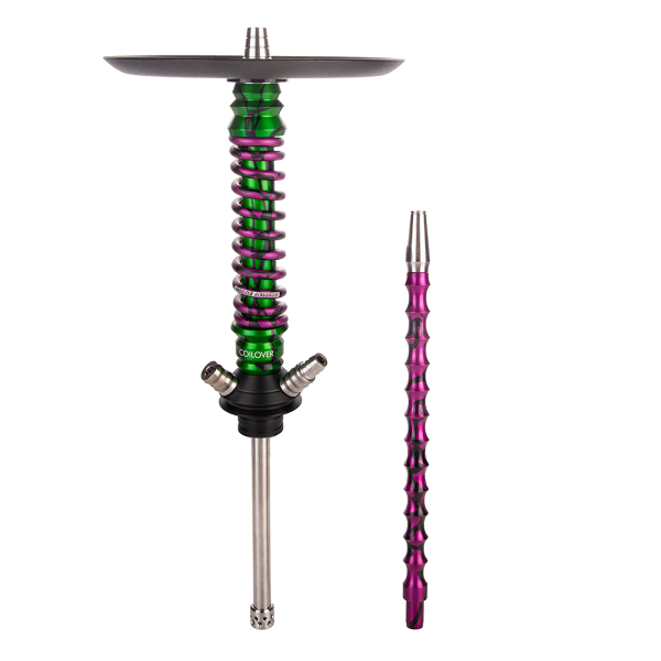 Кальян Mamay Customs Coilover Mini   Зелёный Сплеш Пурпурный Сплеш в Ханты-Мансийске