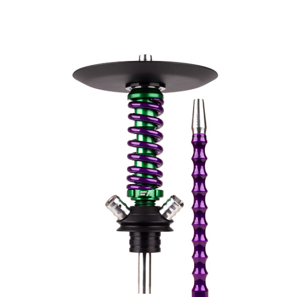 Кальян Mamay Customs Coilovers Micro Anod Green Фиолетовый Лак в Ханты-Мансийске