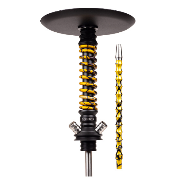 Кальян Mamay Customs Coilovers Mini Anod Черный Матовый Gold Splash в Ханты-Мансийске