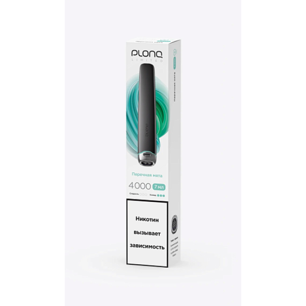 Электронка Plonq Plus Pro Black Перечная Мята 4000 затяжек в Ханты-Мансийске