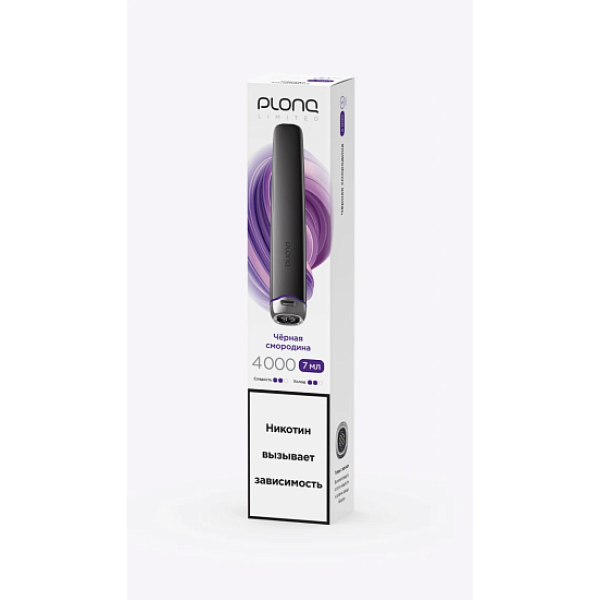 Электронка Plonq Plus Pro Black Чёрная Смородина 4000 затяжек в Ханты-Мансийске